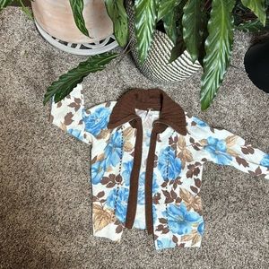 Adorable free people zip sweater NWT L